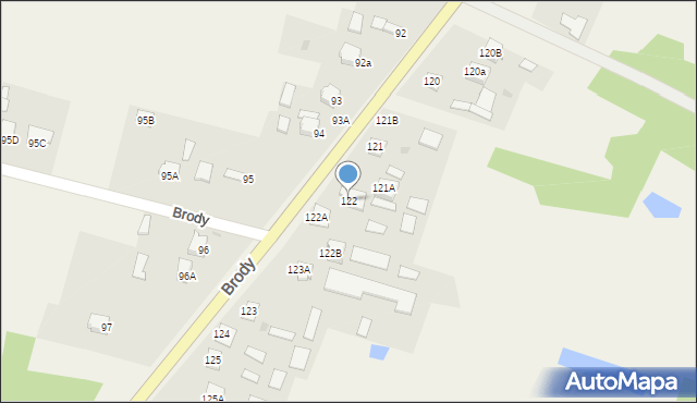 Brody, Brody, 122, mapa Brody