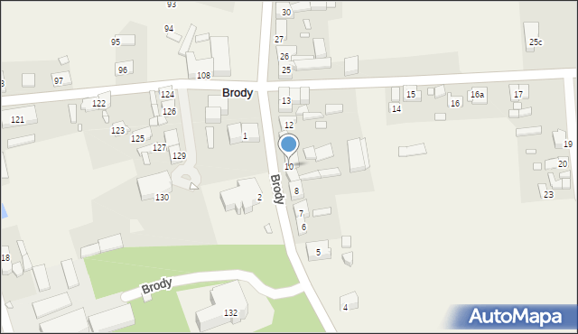 Brody, Brody, 10, mapa Brody