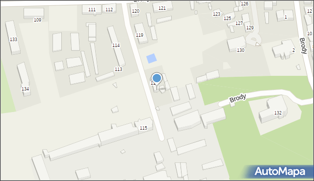 Brody, Brody, 118a, mapa Brody
