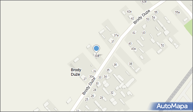 Brody Duże, Brody Duże, 31B, mapa Brody Duże