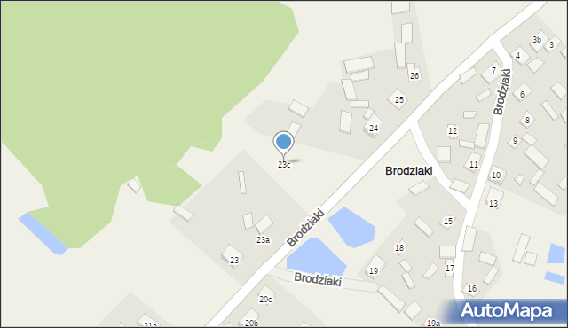 Brodziaki, Brodziaki, 23c, mapa Brodziaki