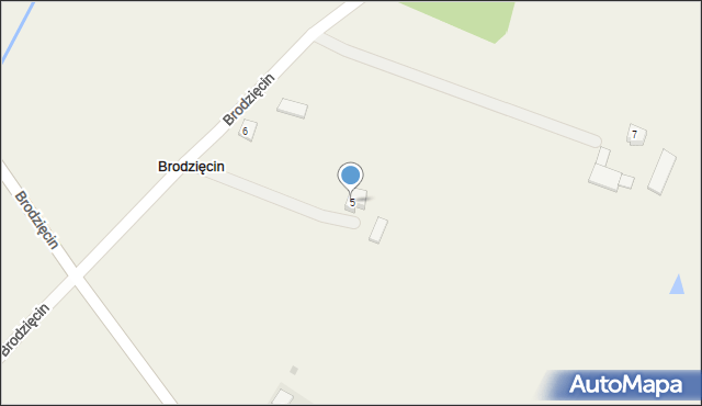 Brodzięcin, Brodzięcin, 5, mapa Brodzięcin