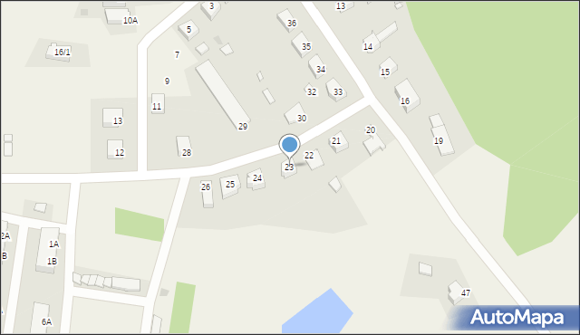 Brojce, Brzozowa, 23, mapa Brojce