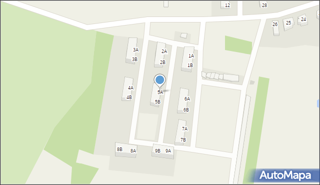 Brojce, Brzozowa, 5A, mapa Brojce