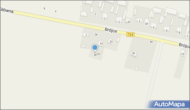 Brójce, Brójce, 1b, mapa Brójce