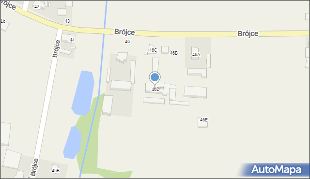 Brójce, Brójce, 46D, mapa Brójce