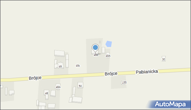 Brójce, Brójce, 49b, mapa Brójce