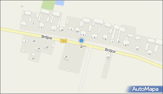 Brójce, Brójce, 4a, mapa Brójce