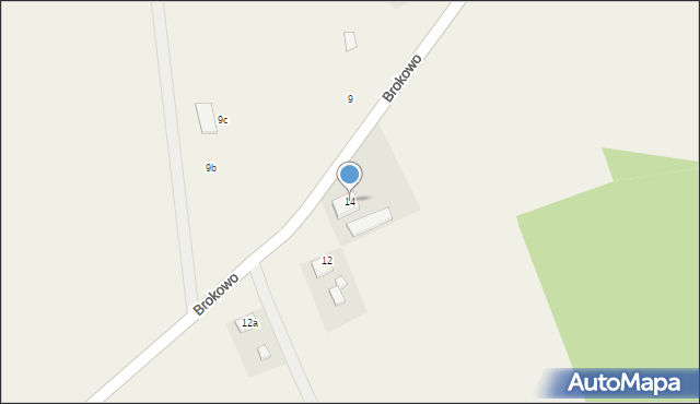 Brokowo, Brokowo, 14, mapa Brokowo