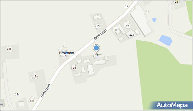 Brokowo, Brokowo, 18, mapa Brokowo