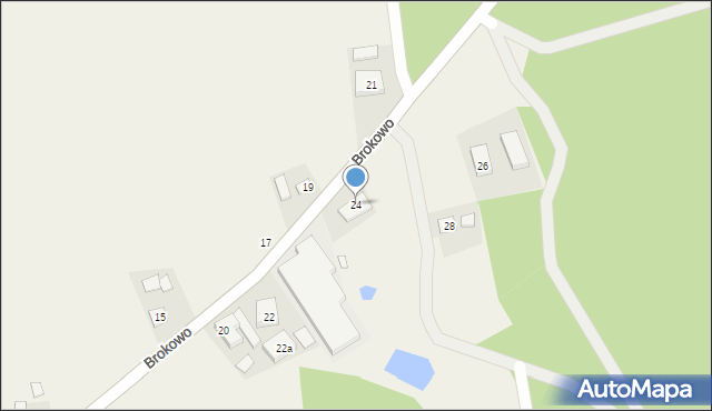 Brokowo, Brokowo, 24, mapa Brokowo