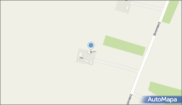 Bromierz, Bromierz, 39, mapa Bromierz