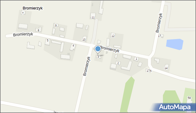 Bromierzyk, Bromierzyk, 3, mapa Bromierzyk