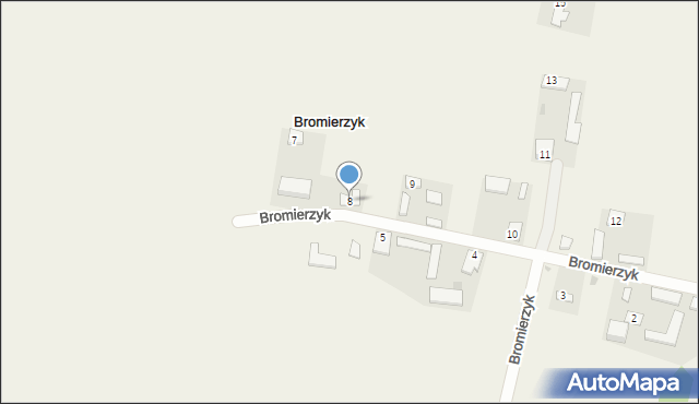 Bromierzyk, Bromierzyk, 8, mapa Bromierzyk