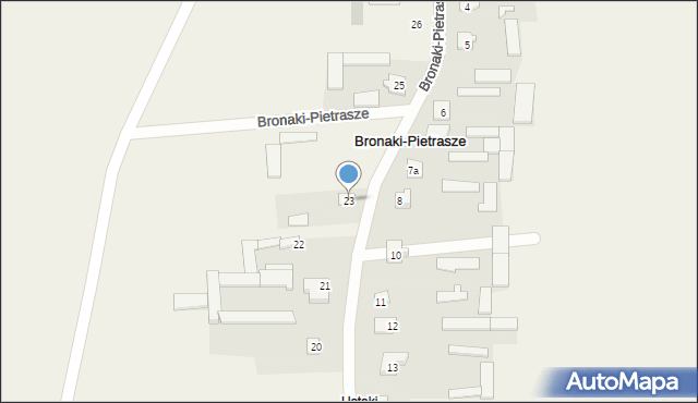 Bronaki-Pietrasze, Bronaki-Pietrasze, 23, mapa Bronaki-Pietrasze