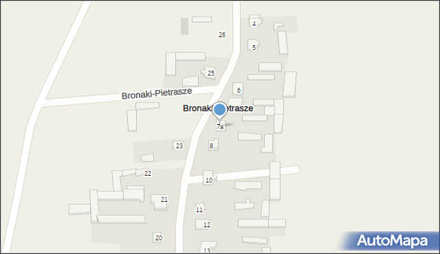 Bronaki-Pietrasze, Bronaki-Pietrasze, 7a, mapa Bronaki-Pietrasze