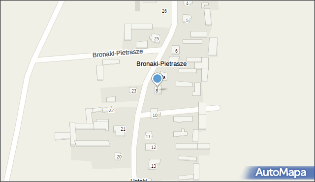 Bronaki-Pietrasze, Bronaki-Pietrasze, 9, mapa Bronaki-Pietrasze