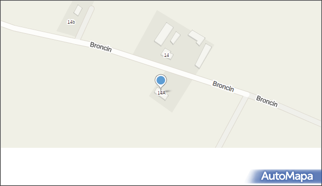 Broncin, Broncin, 14A, mapa Broncin