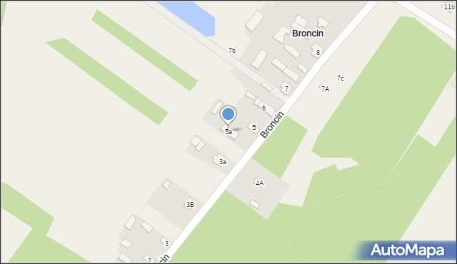 Broncin, Broncin, 5a, mapa Broncin