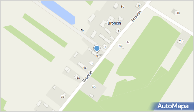 Broncin, Broncin, 6, mapa Broncin
