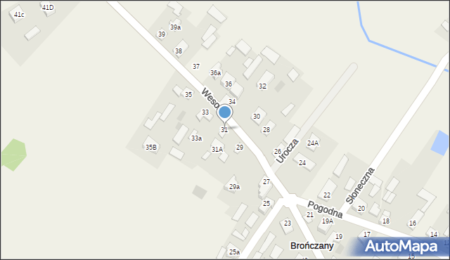 Brończany, Brończany, 31, mapa Brończany