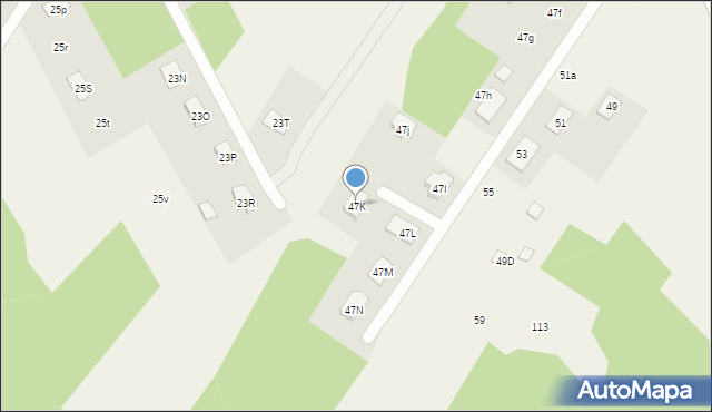 Brończany, Brończany, 47K, mapa Brończany