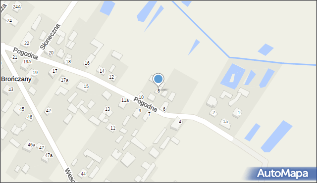 Brończany, Brończany, 8, mapa Brończany