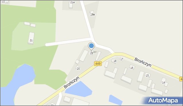 Brończyn, Brończyn, 19, mapa Brończyn