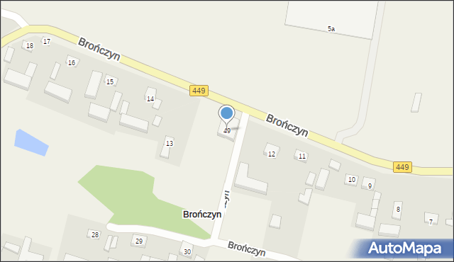 Brończyn, Brończyn, 49, mapa Brończyn