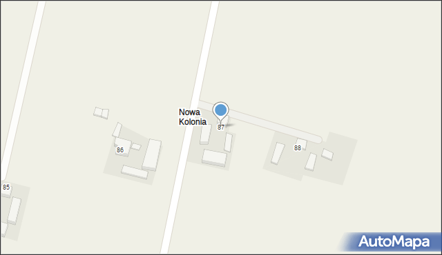 Brończyn, Brończyn, 87, mapa Brończyn