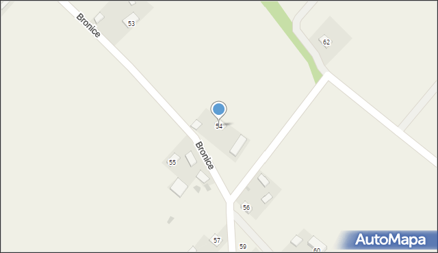 Bronice, Bronice, 54, mapa Bronice