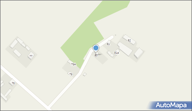 Bronice, Bronice, 80, mapa Bronice