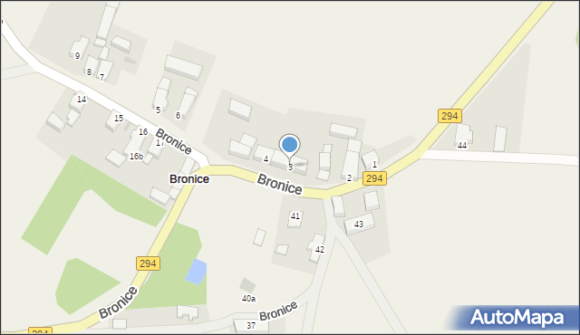 Bronice, Bronice, 3, mapa Bronice