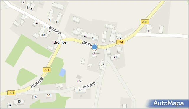 Bronice, Bronice, 41, mapa Bronice