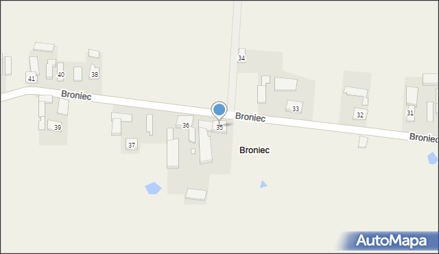 Broniec, Broniec, 35, mapa Broniec