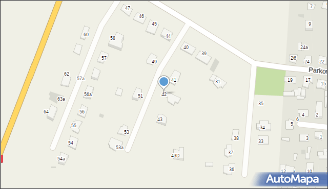 Broniewek, Broniewek, 42, mapa Broniewek