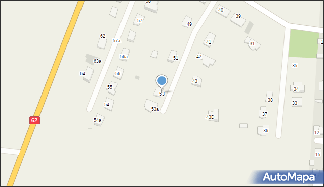 Broniewek, Broniewek, 53, mapa Broniewek