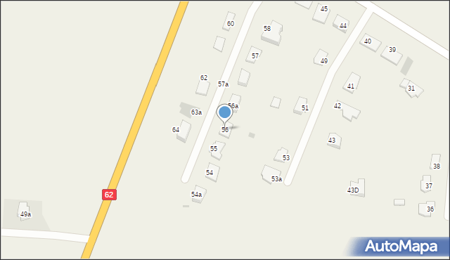 Broniewek, Broniewek, 56, mapa Broniewek