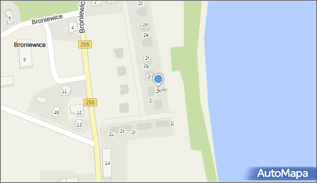 Broniewice, Broniewice, 2h, mapa Broniewice