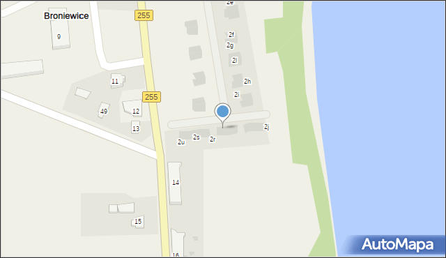 Broniewice, Broniewice, 2p, mapa Broniewice