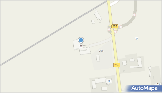 Broniewice, Broniewice, 77, mapa Broniewice