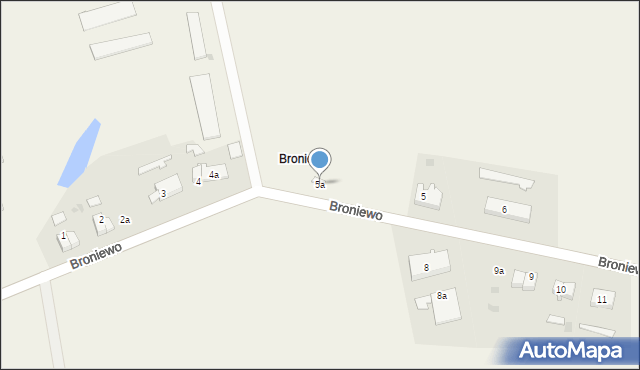 Broniewo, Broniewo, 5a, mapa Broniewo
