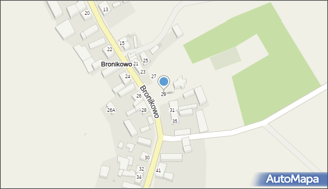 Bronikowo, Bronikowo, 29, mapa Bronikowo