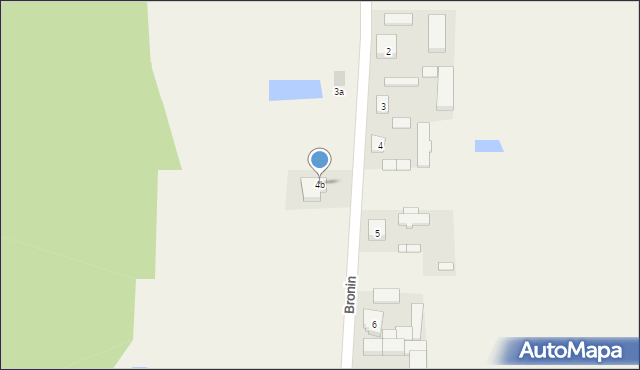 Bronin, Bronin, 4b, mapa Bronin
