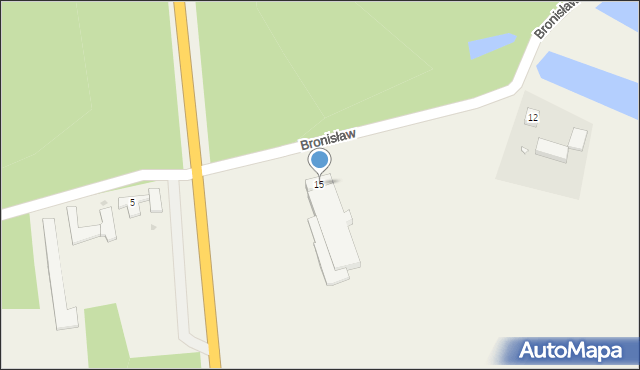 Bronisław, Bronisław, 15, mapa Bronisław