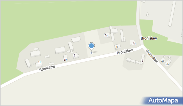 Bronisław, Bronisław, 8, mapa Bronisław