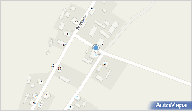 Bronisław, Bronisław, 14, mapa Bronisław