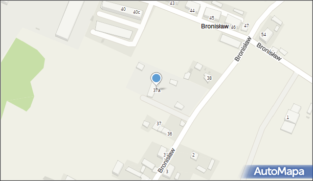 Bronisław, Bronisław, 37a, mapa Bronisław