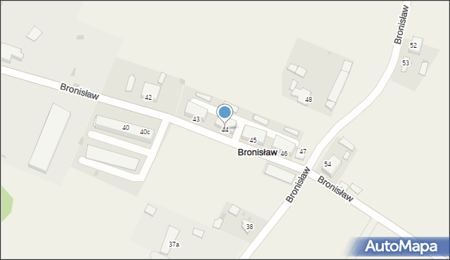 Bronisław, Bronisław, 44, mapa Bronisław