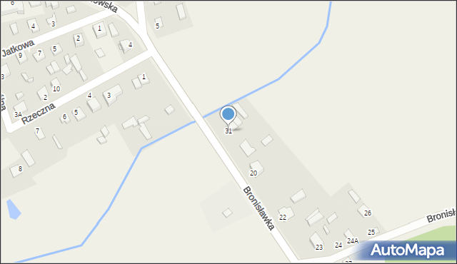 Bronisławka, Bronisławka, 31, mapa Bronisławka